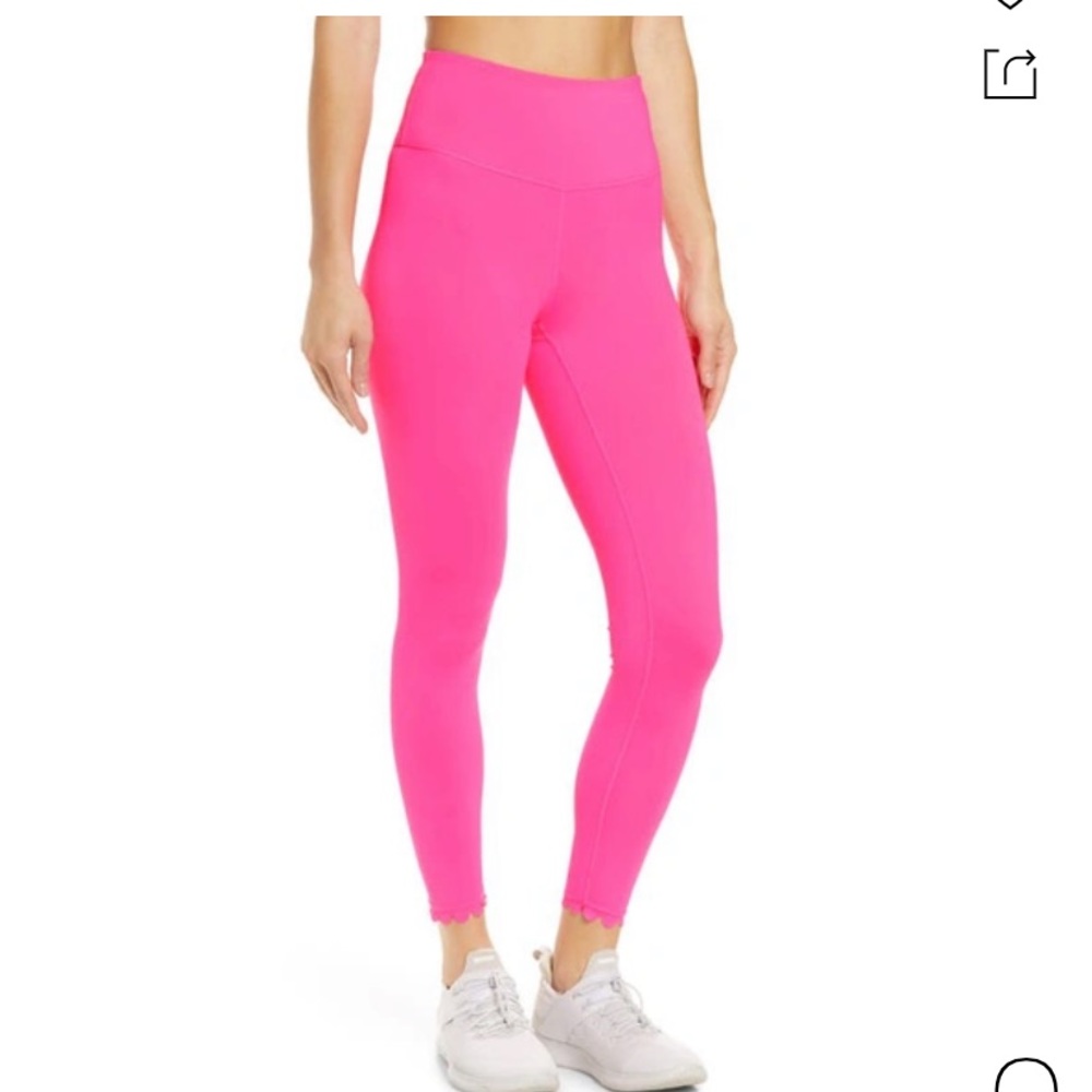 Neon Pink Scallop Active 7/8 Leggings
IVL COLLECTIVE
